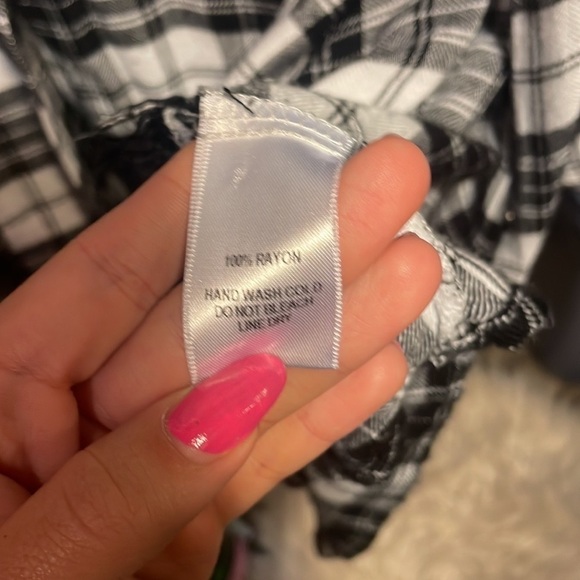 LULUS Black‎ & White Plaid Midi Button Down Cardigan - Picture 9 of 12